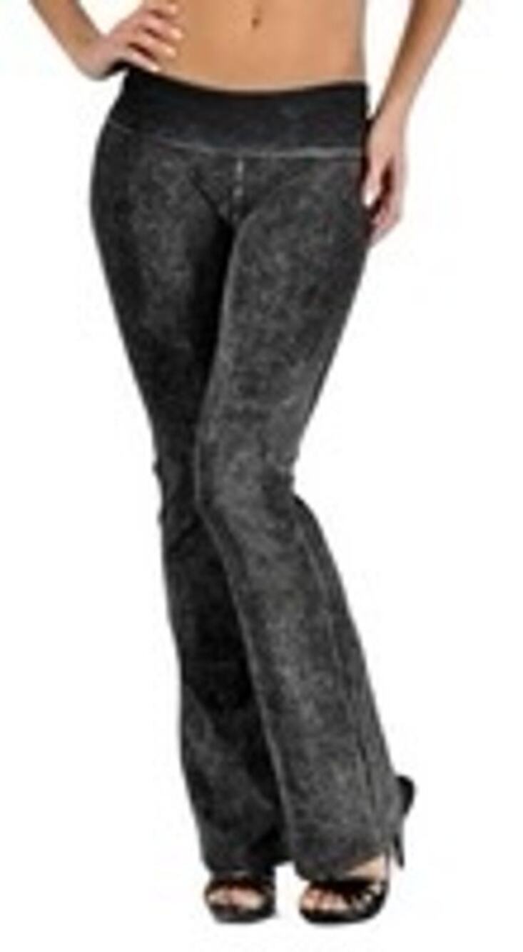 T-Party Foldover Mineral Wash Bootcut Yoga Pants Womens Size M *EUC CJ7477